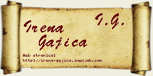Irena Gajica vizit kartica